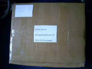 Inpakken Adresgegevens op doos